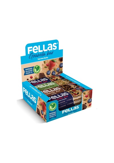 Granola Bar Karma Kutu, 3 Çeşit, 12 Adet