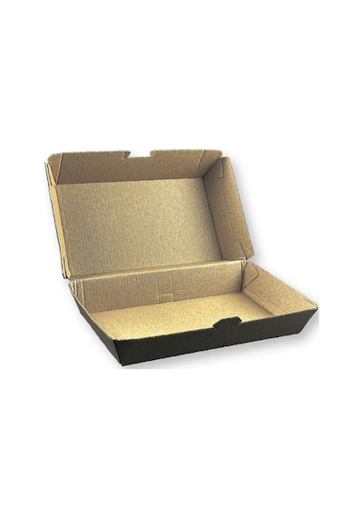 50 Adet Kraft Karton Sandviç Kutusu 11x19x7