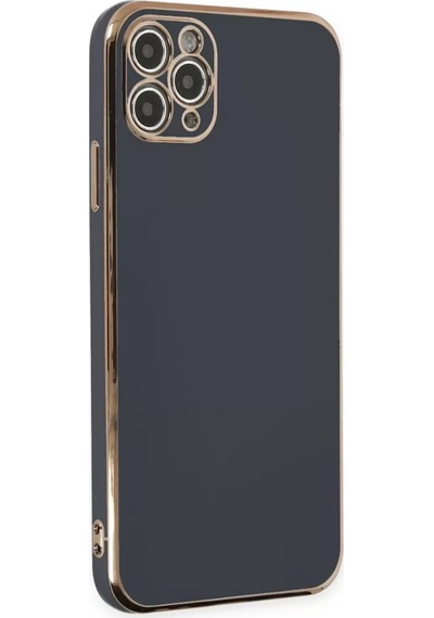 Apple Uyumlu iPhone 11 Pro Max Kılıf Volet Silikon - Siyah -