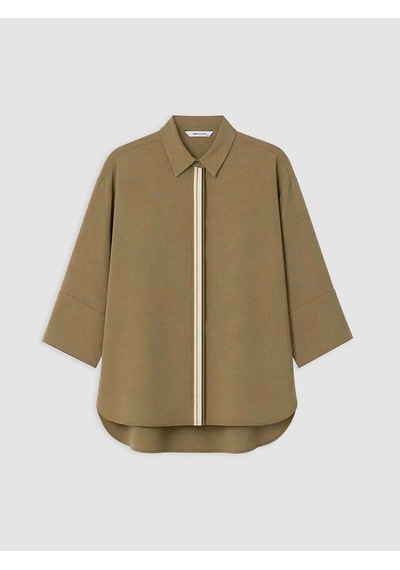 Lcw Studıo Haki Oversize Kadın Gömlek
