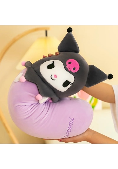 Kawaii Sevimli Yumuşak Uzun Yastık Peluş Doğum Günü Hediyesi 60 Cm Kuromi