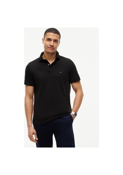 Tommy Hilfiger Polo Yaka Siyah Erkek T-shirt Bds
