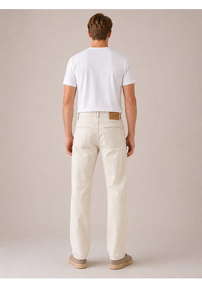 Xint Naturel Keten Karışımlı Regular Fit Pantolon 100731 Bej