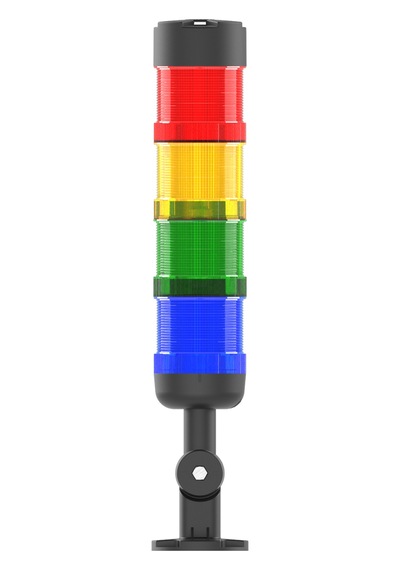 Mesan Ø66 4 Kat Modüler Işıklı Kolon Multi Led Buzzer Devrilme Aparatlı 110-220vac Ms 82641.1.3.2.5.110-220vac