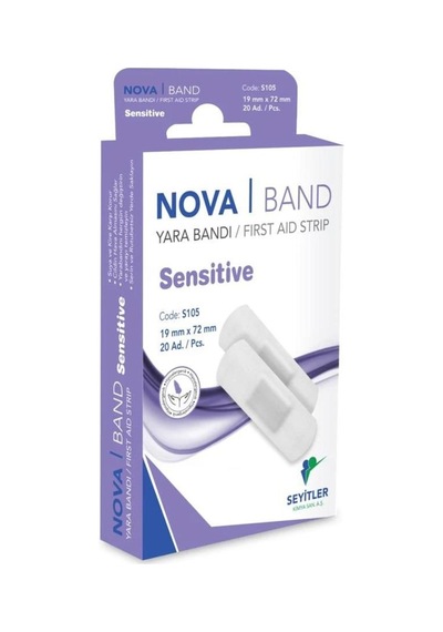 Nova Band Sensitive Hassas Yara Bandı 20 Adet 1 Kutu