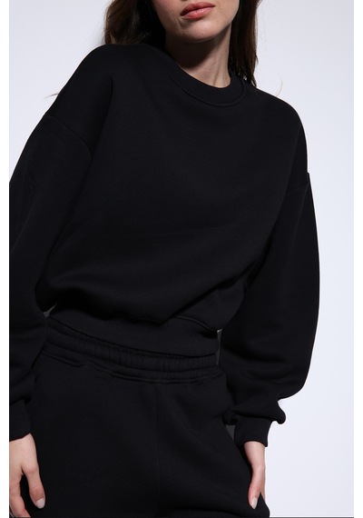 Antioch Basic Kadın Sweatshirt Siyah