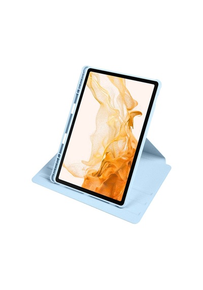 Galaxy Uyumlu Tab S9   Plus Kılıf Termik Kalem Bölmeli Dönebilen Standlı Kılıf