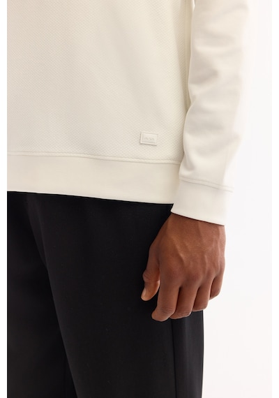 Avva Erkek Ekru Bisiklet Yaka Pamuklu Bi-stretch Regular Fit Sweatshirt A52y1235