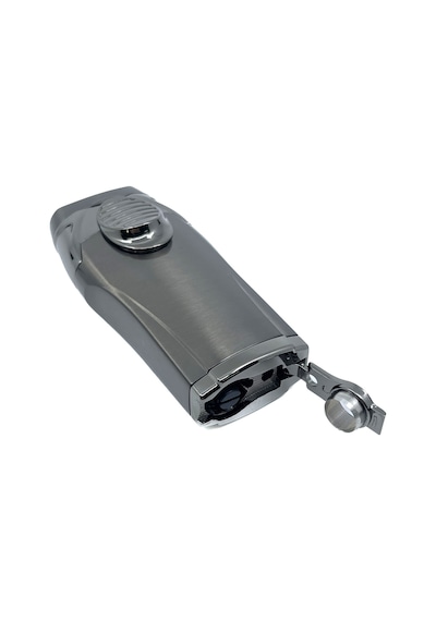 Parmida Gunmetal 3 Ü 1 Arada Lüks Puro Çakmağı Entegre Punch Delici Füme