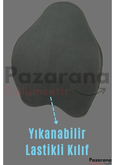 Overpazar Visko Yeni Nesil Bel Minderi Sırt Yastığı Minderi Sandalye Yastığı Koltuk Minderi Ortopedik Minder