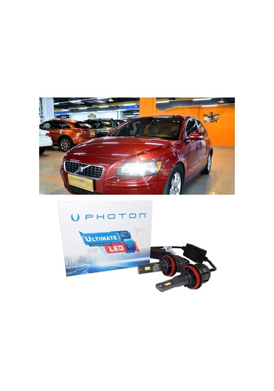 Volvo S40 Led Xenon Kısa Far Ampulü H7 Ultimate 9500 Lumens Yeni Seri Beyaz 2004-2012