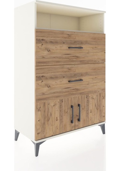 Hyperion Dolap Tek Raflı 2 Çekmeceli 2 Kapaklı 88x44x134 Ayta... Aytaşı