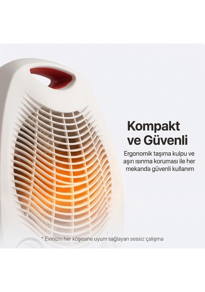 Arvonx 2000 W Masaüstü Fanlı Isıtıcı