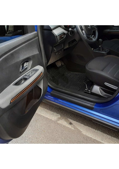 Cappafe Dacia Sandero Kapı Eşiği Abs Mat Siyah 4 Parça 2021- N11.1005
