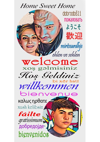 Kişiye Özel Kırılmaz Cam Baskı Hoşgeldiniz Karşılama Yazısı+ışık
