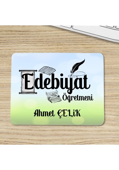Edebiyat Öğretmenine Özel Isimli Mouse Pad