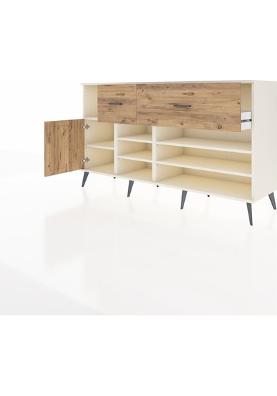 Kronos Konsol 6 Raflı 2 Çekmeceli Tek Kapaklı 176x59x99 Aytaşı-ç Aytaşı-çam
