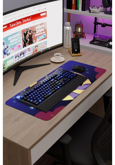 Poppy Playtime Kaymaz Dikişli Kauçuk Oyuncu Mousepad V2 - 70x30 Xl Gaming Mouse Pad Fare Altlığı