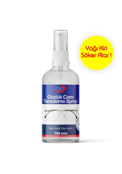 Gözlük Camı Temizleme ve Dezenfektan Spreyi Antistatik 100 ML