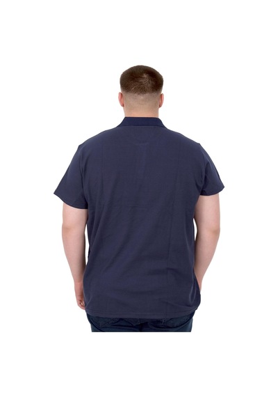 Mode Xl Büyük Beden Erkek T-shirt Polo Sail Boat U25302 Indigo İndigo