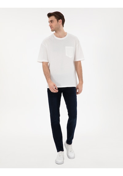 Pierre Cardin Erkek Ekru Tişört Basic 50306991-vr019 Ekru