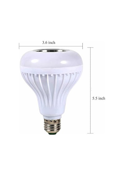 Kumandalı - 646 - Rgb Led Işık Bluetooth Hoparlör Ses Lambası - Csmo-tex - Renkli Ampul