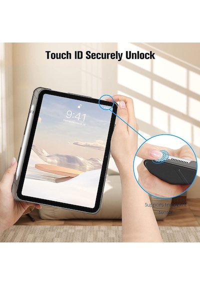 Apple Uyumlu iPad, 11 A16 2025 10. Nesil 10.9 Kılıf Akıllı Smart Kalem Bölmeli + Ekran Koruyucu + Kalem