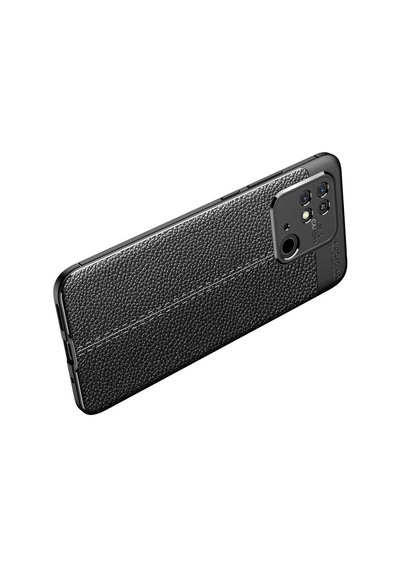 Xiaomi Poco C40 Kılıf Deri Görünümlü Silikon Kamera Korumalı Üstün Koruma Grlpro Lacivert