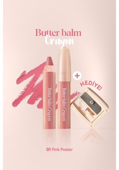 Clıo Butter Balm Crayon 001 Pink Poster 001