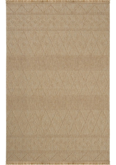 Seyran Loopy 620 Bej Halı Ince Mutfak Kilim Salon Kesme Halı Yolluk Bej