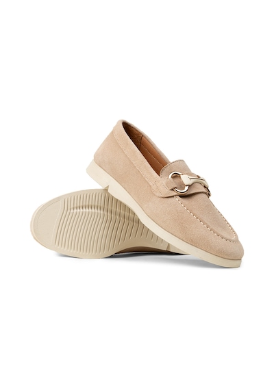 Deery Kadın Hakiki Süet Bej Tokalı Loafer - K5300zbejc01 Bej
