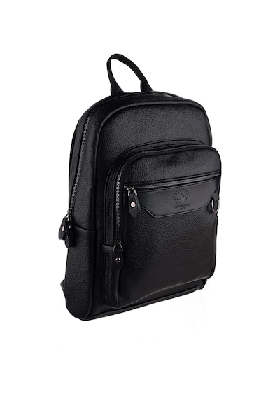 Westpolo Vegan Deri Şık Ve Fonksiyonel Unisex Sırt Çantası - 6012 Siyah