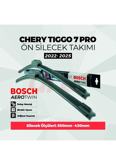 Chery Tiggo 7pro 2022-2025 Bosch Aerotwin Ön Silecek Takımı