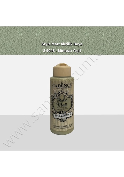 Cadence Style Matt Akrilik Boya 120 Ml. S9048 Mimoza Yeşil