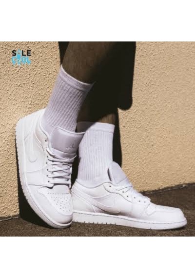 Nike Jordan 1 Low Beyaz Erkek Spor Ayakkabı