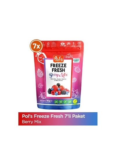 Pol's Freeze Fresh Berry Mix 16 G X 7 Adet 15 G