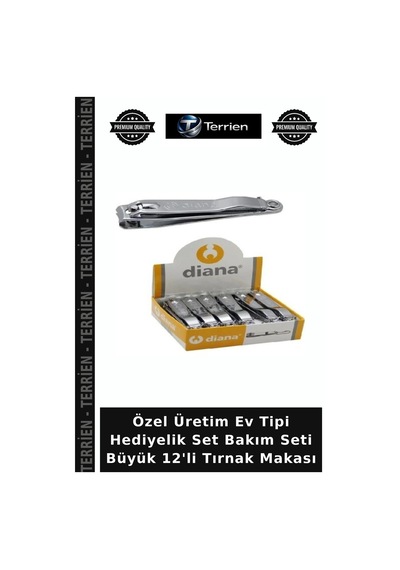 Özel Üretim Ev Tipi Hediyelik Set Bakım Seti Büyük 12'li Tırnak Makası