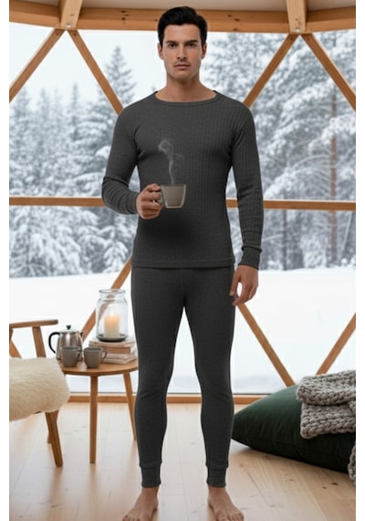 Thermoform Soft Termal İçlik Set Antrasit Çok Renkli