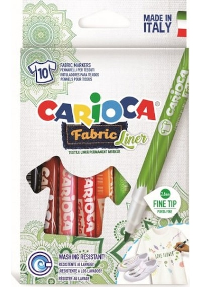 Carıoca Keçeli Kumaş Boya Kalemi Fıne 10 Lu 42909