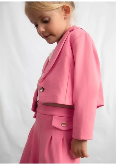 Mayoral Kız Çocuk Kısa Blazer Ceket Pembe 3451