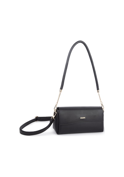 Nas Bag Kadın Sade Şık Omuz Ve Çapraz Çanta En 24 Cm Boy 12 Cm Siyah Diğer