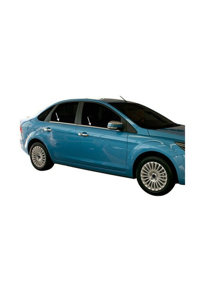Ford Focus Sedan Krom Cam Çıtası 2005-2011 4Prç Paslanmaz Çelik N11.4734