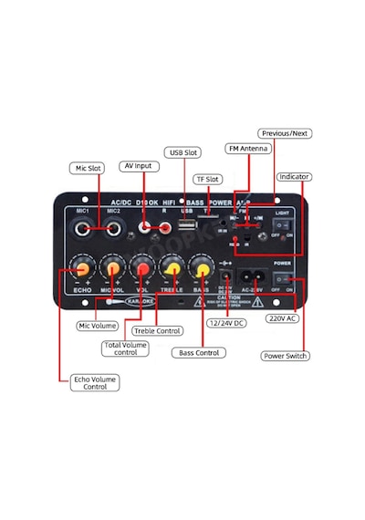Oto&Motorsiklet&Ev Subwoofer Amfi-Equalizer
