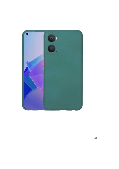 Oppo A76 Kılıf Zore Mara Lansman Kapak Koyu Yeşil