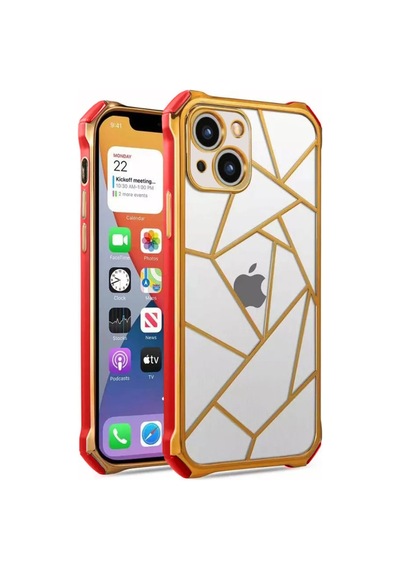 Apple Uyumlu iPhone 13 Kilif Lazer Prizma Kamera Korumali Kapak 553329671