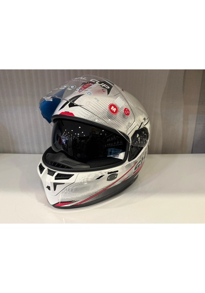 Kask Shark Skwal Cup Speed-tech Beyaz/kırmızı