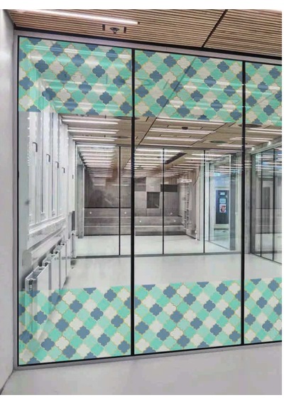 Şeffaf Vitray Desen Yapışkanlı Folyo 90cmx 2 Metre