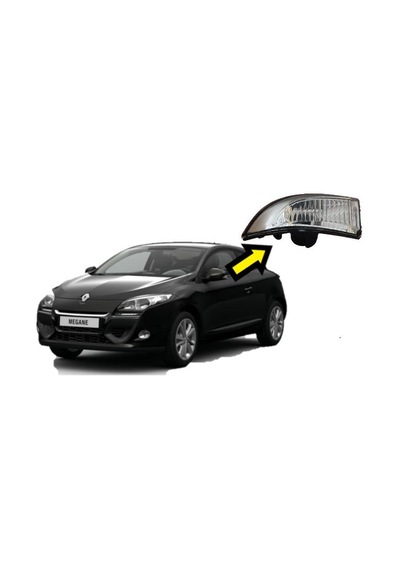 Renault Megane 3 - Fluence - Latitude Ayna Sinyali Sağ Sürücü Ta