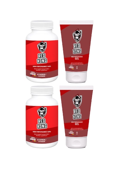 Red Kong Erkeklere Özel 2şerli Set 2 Adet 60lı Renkong Kapsüler + 2 Adet Red Kong Gel Jel 50 Ml