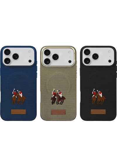 Santa Barbara Polo Racquet Club Apple Uyumlu iPhone 17 Pro Max İçin Kılıf Yolanda Manyetik Şarja İşlemeli Dokuma Görünümlü Kapak Siyah Santa Barbara Polo Racquet Club Apple Uyumlu iPhone 17 Pro Max İçin Kılıf Yolanda Manyetik Şarja İşlemeli Dokuma Görünümlü Kapak Siyah